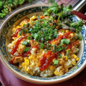 Street Corn Chicken Rice Bowl