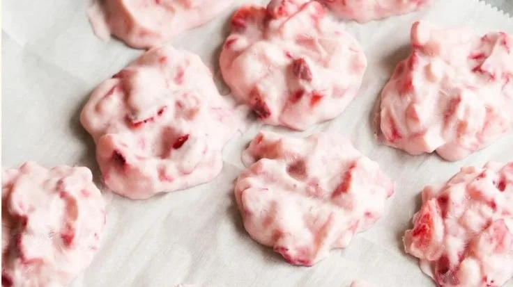 Viral Chocolate Strawberry Yogurt Clusters ready to enjoy
