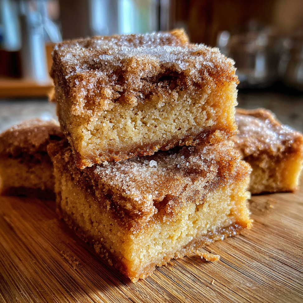 cinnamon sugar blondies