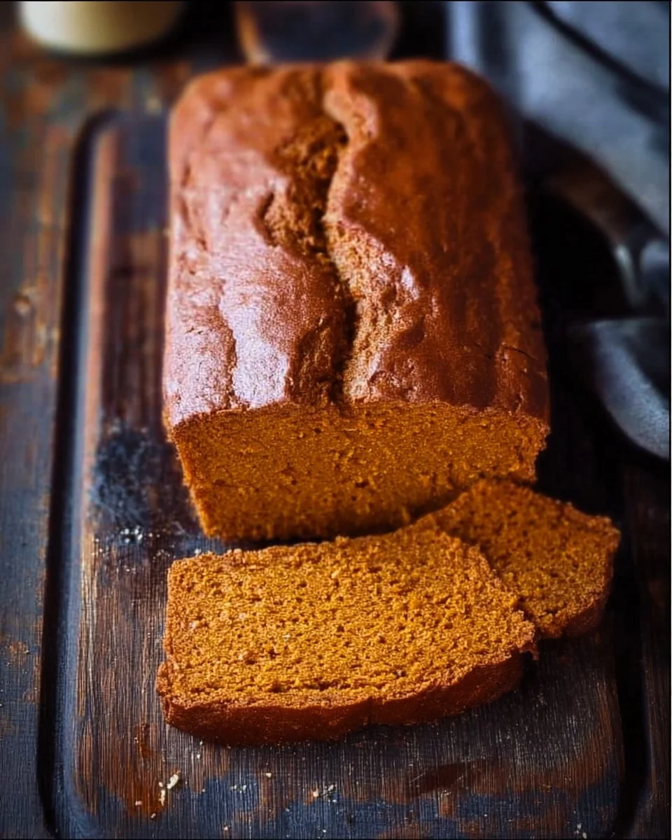 Homemade sweet potato bread with warm spices and a golden crust