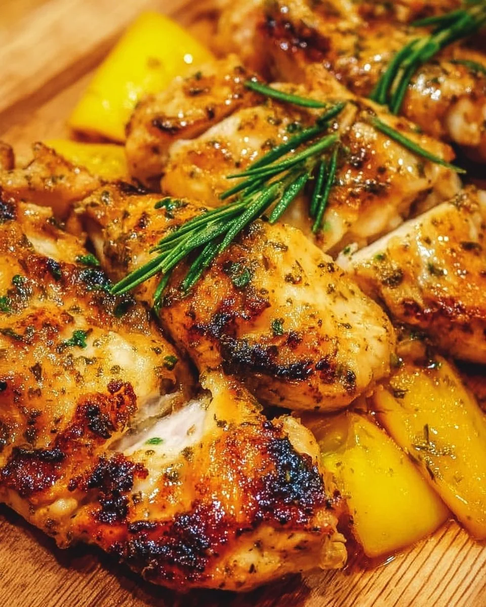 Tropical chicken served with fresh fruits and herbs for a vibrant dish