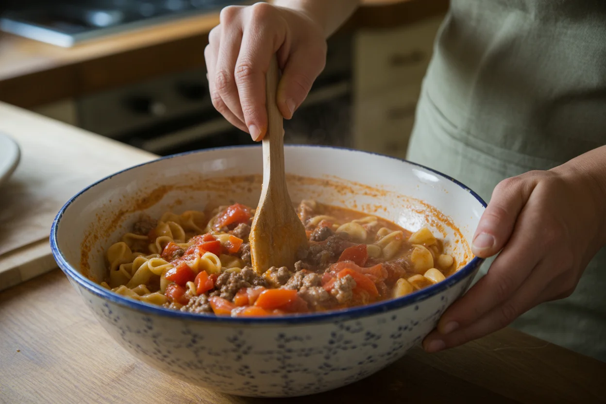 Beef Lombardi Casserole