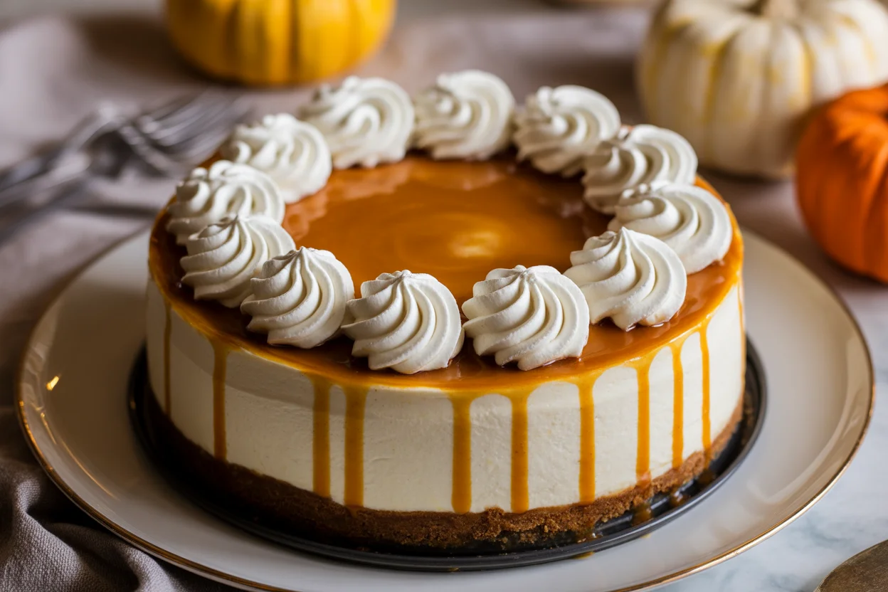 Pumpkin Caramel Cheesecake