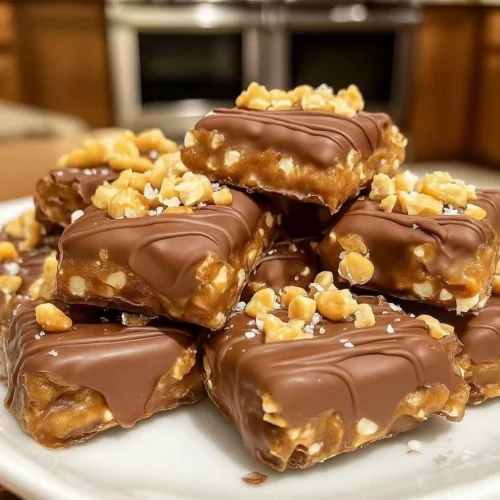No-Bake Peanut Butter Pretzel Clusters