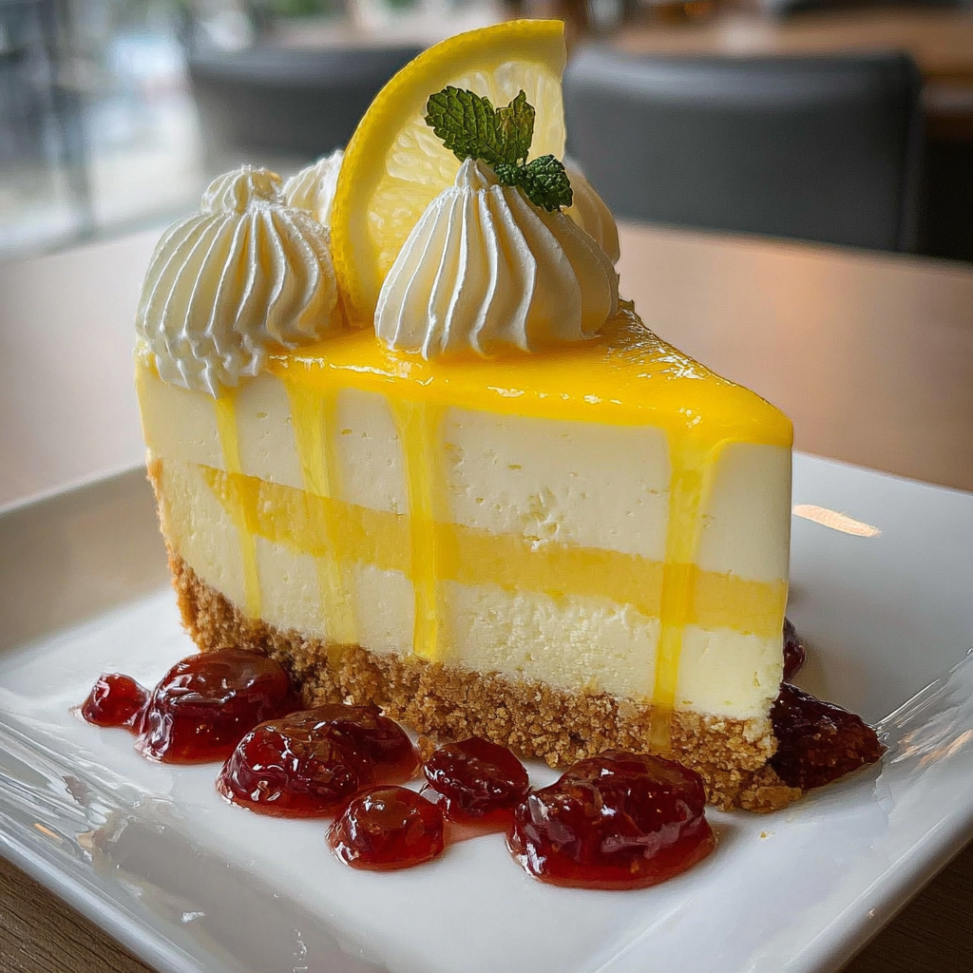 Lemonade Layer Cheesecake
