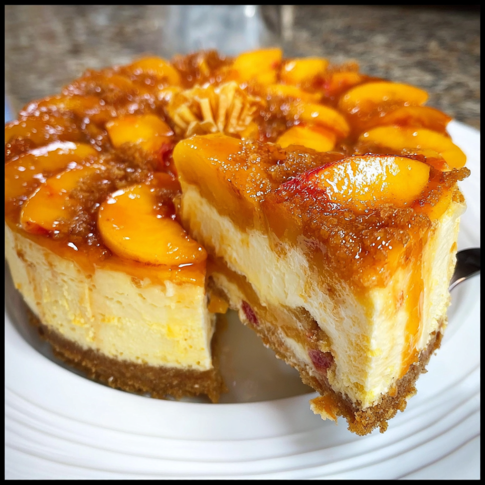 Pumpkin & Peach Cheesecake