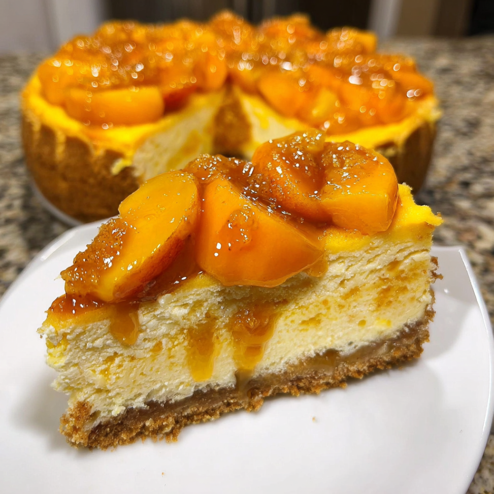 Pumpkin & Peach Cheesecake