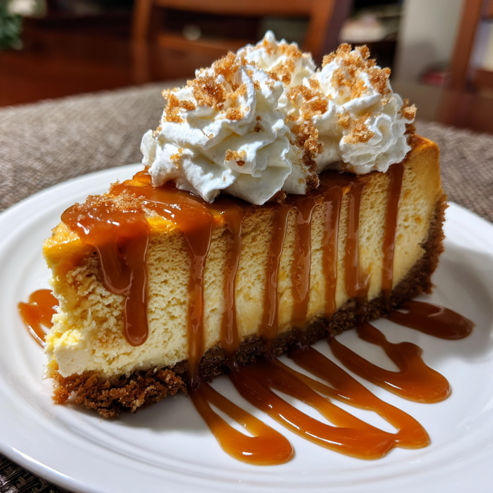Pumpkin Caramel Cheesecake