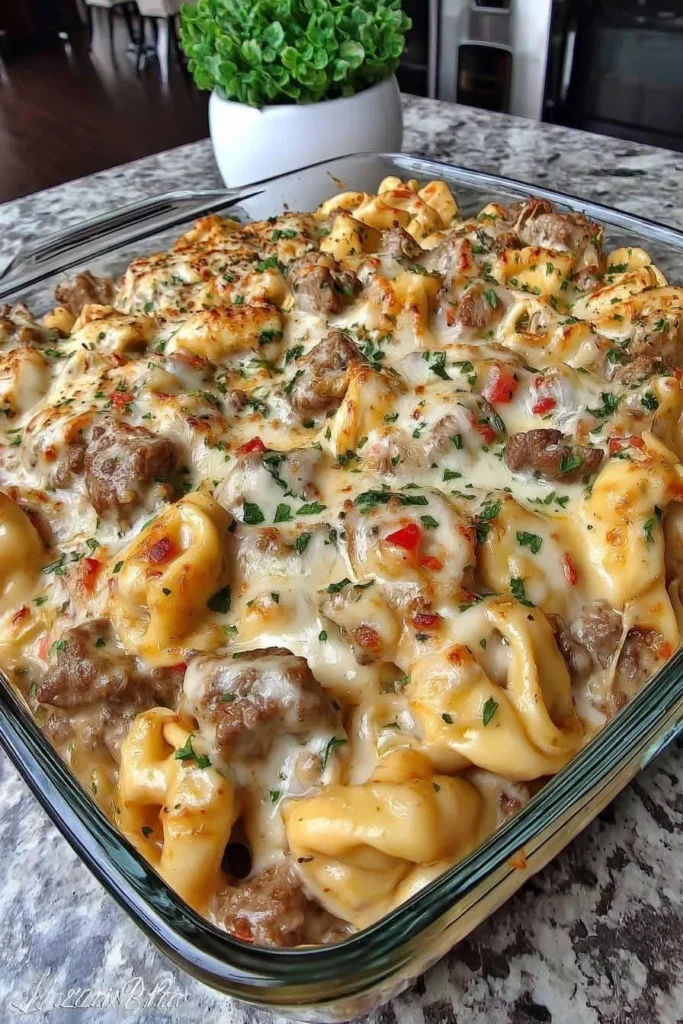 Cheesy Sausage Tortellini