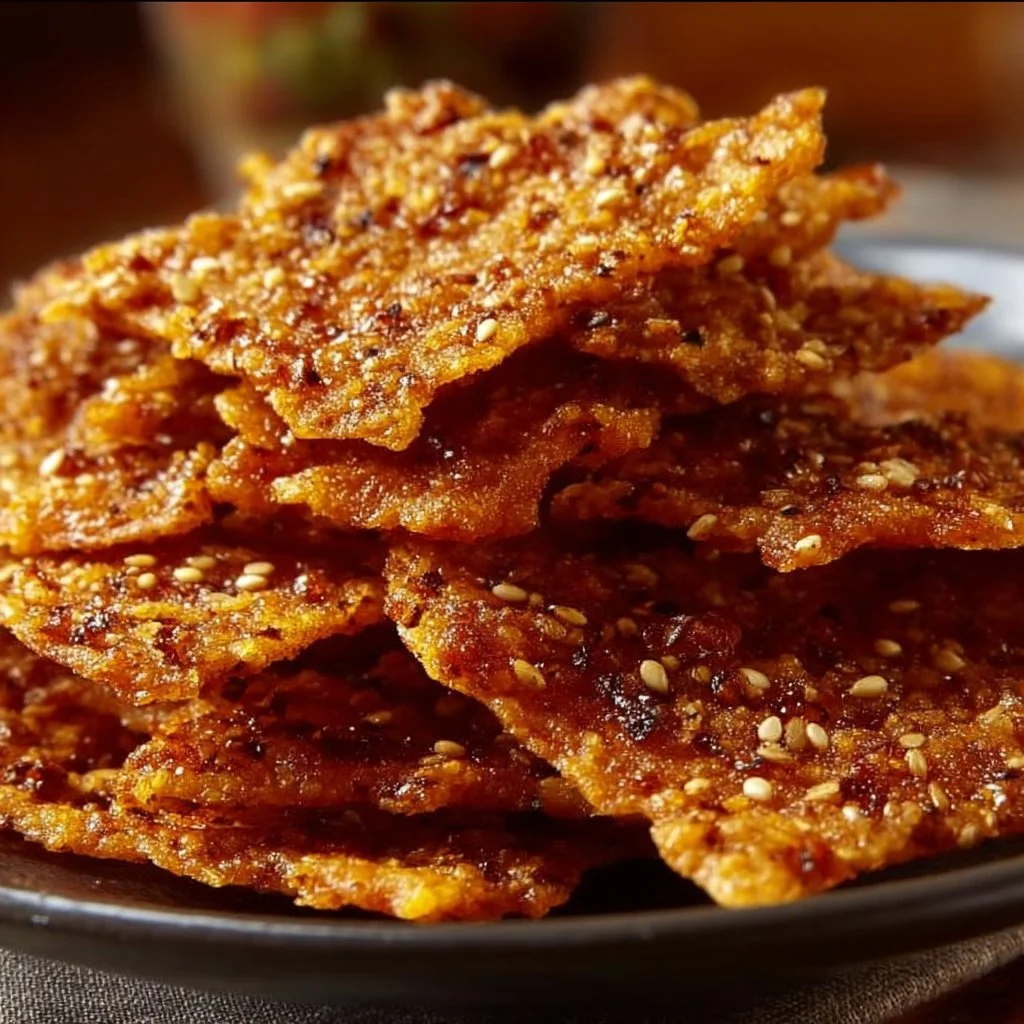 Plate of crispy Taco Crackers with toppings and dip.