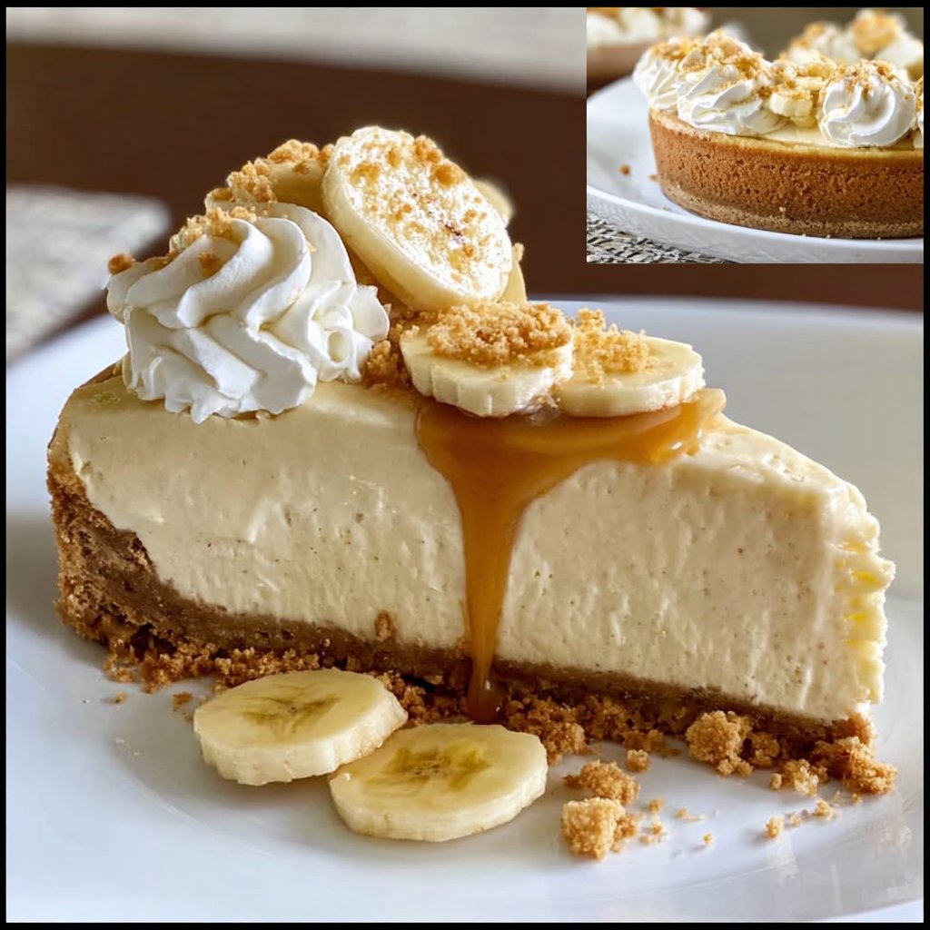 Classic Banana Cream Cheesecake