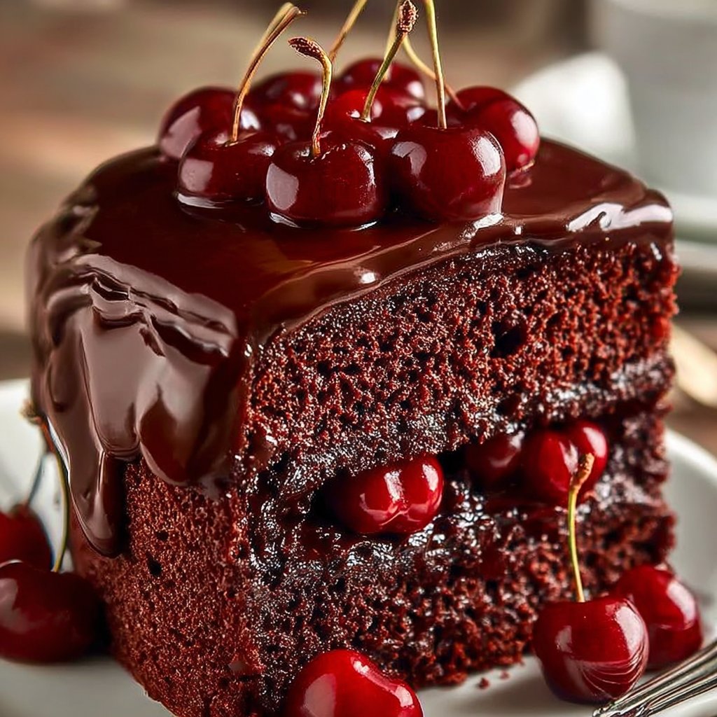 Cherry Cola Chocolate Cake