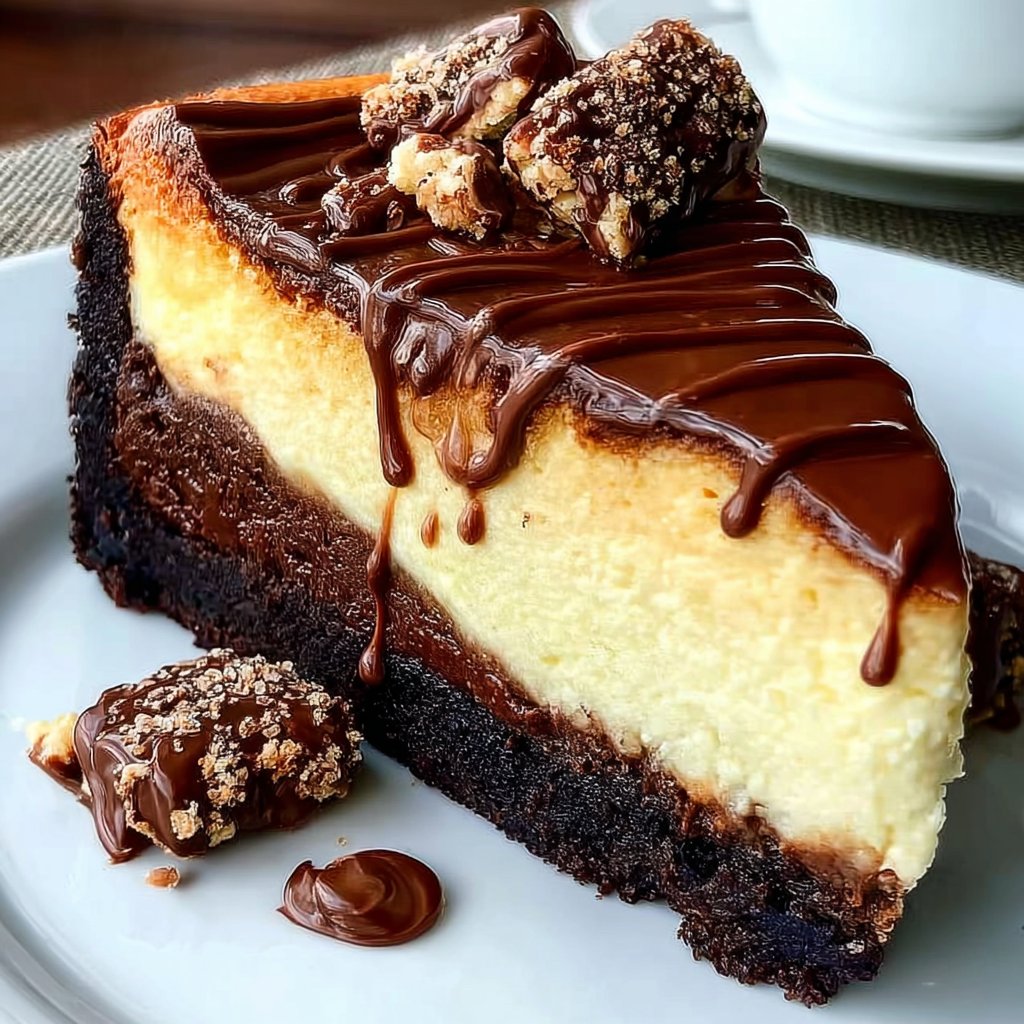 Warm Sugar Brownie Cheesecake