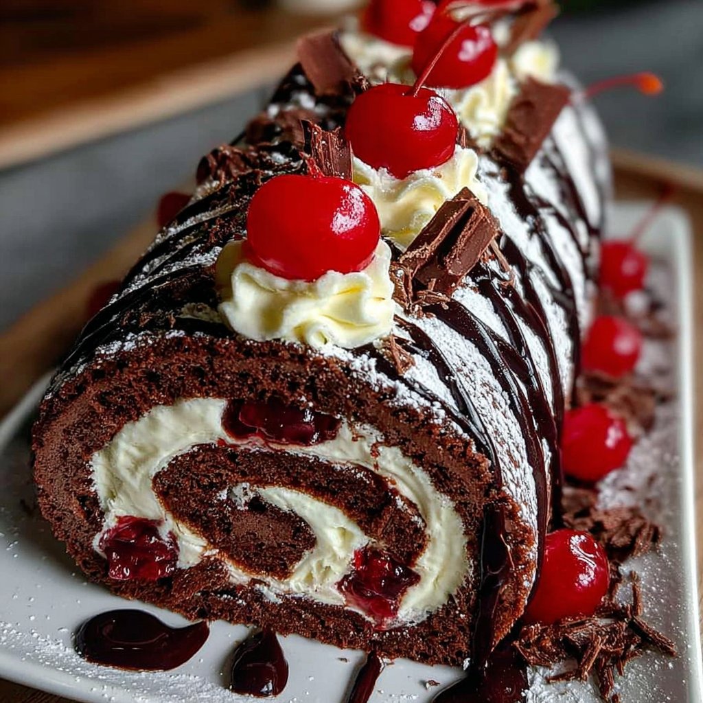 Black Forest Roll Cake