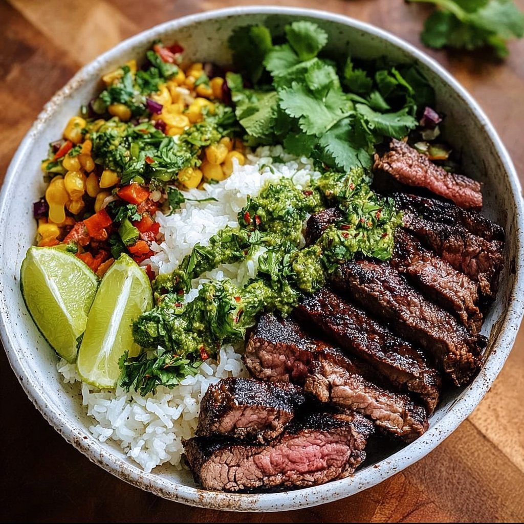 Cilantro Lime Steak Bowls
