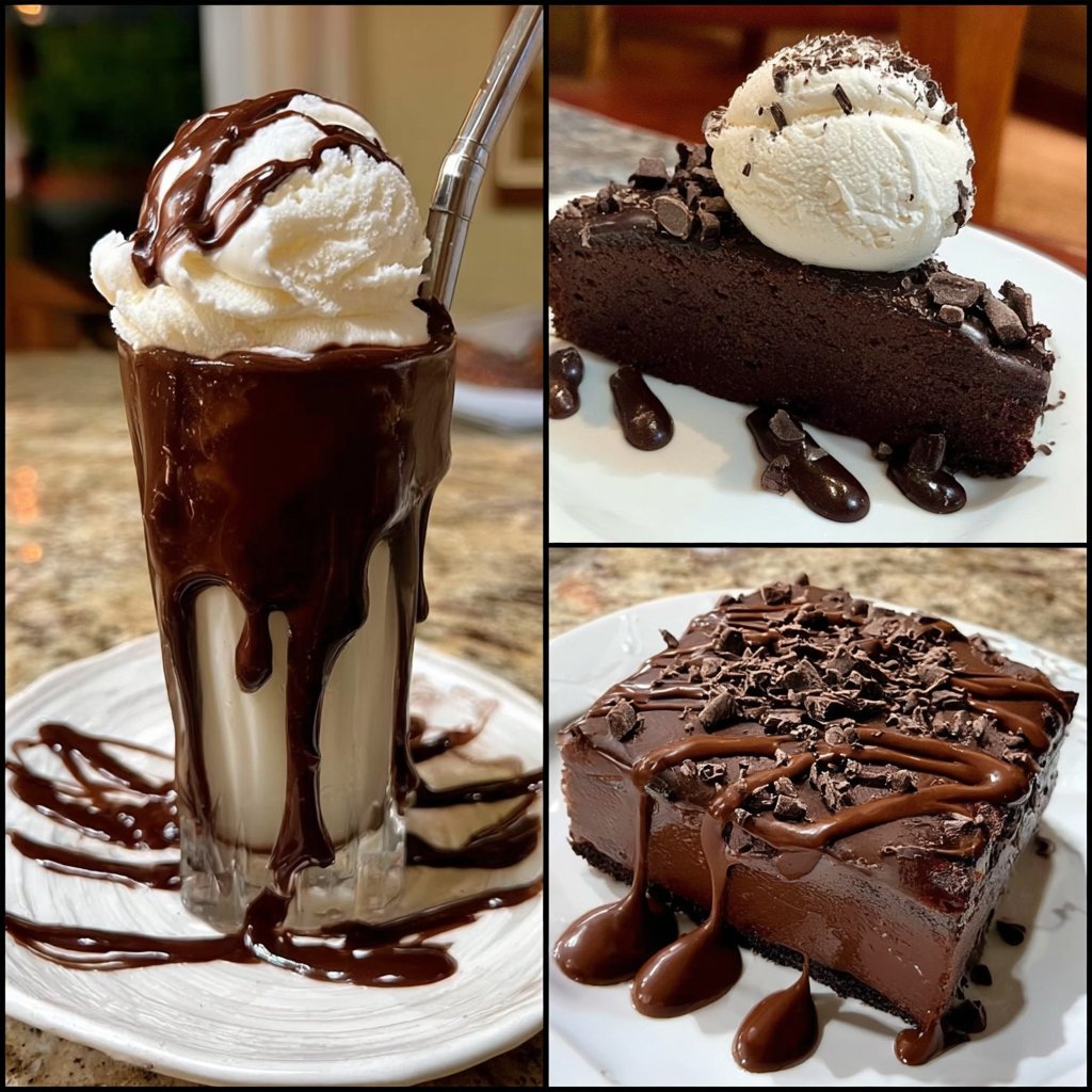 Chocolate Cake with Ice Cream