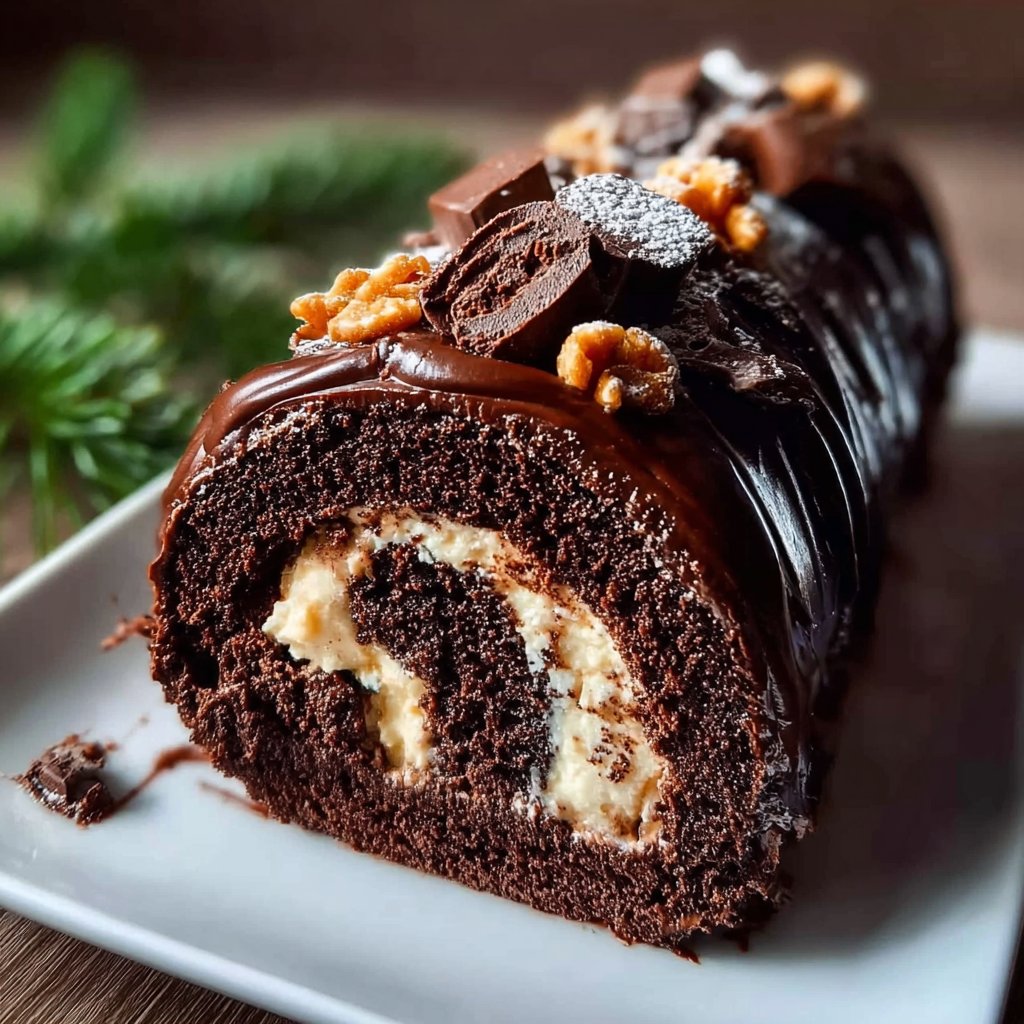 Chocolate Yule Log (Christmas Log)