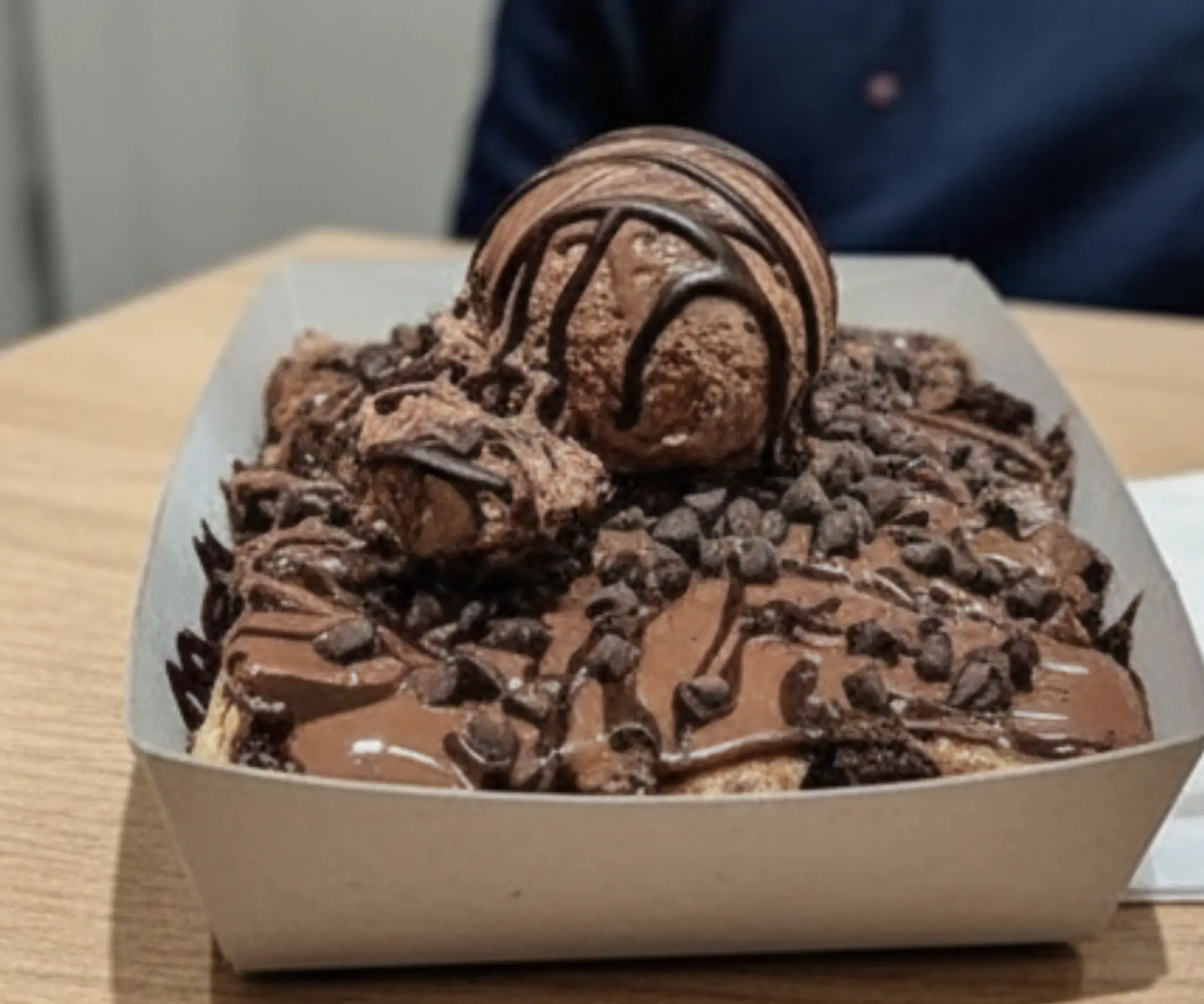 Chocolate Brownie with Chocolate Ice Cream
