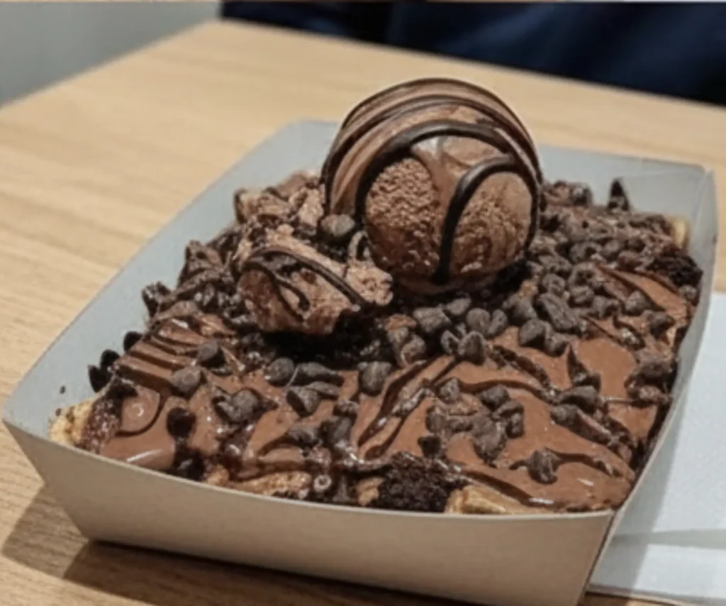 Chocolate Brownie with Chocolate Ice Cream