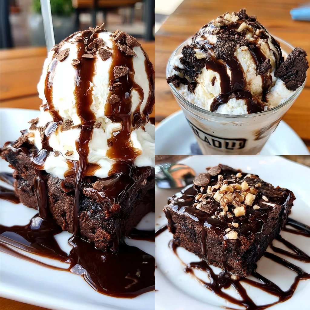 Chocolate Brownie Sundae