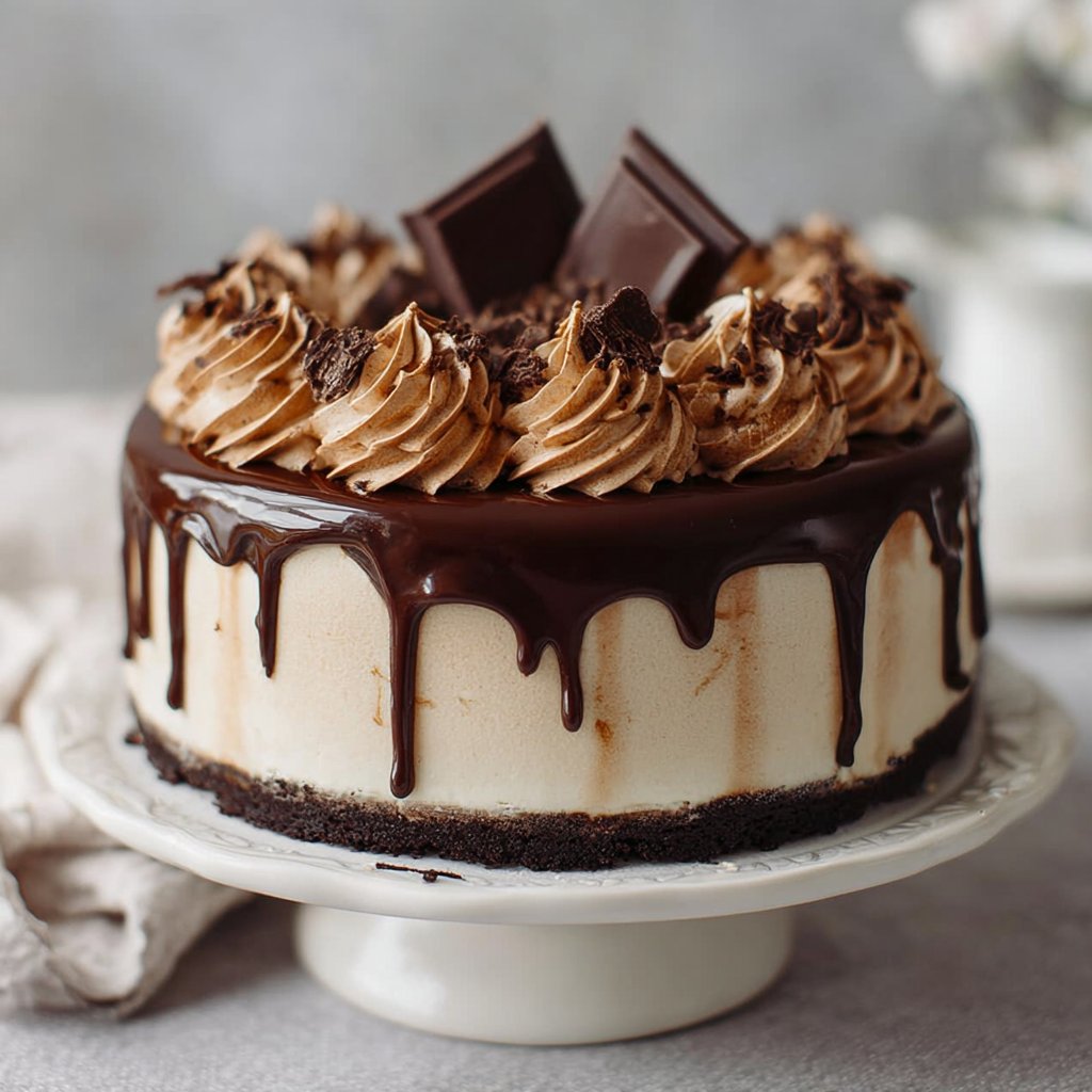 Mocha Cheesecake Cake