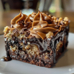 German Chocolate Poke Cake