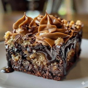 German Chocolate Poke Cake