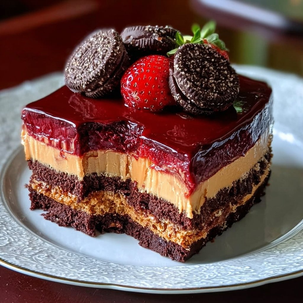 Chocolate & Peanut Butter Bar Cake