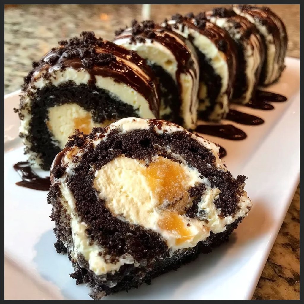 Oreo Cream Cheese Cheesecake Sushi Roll