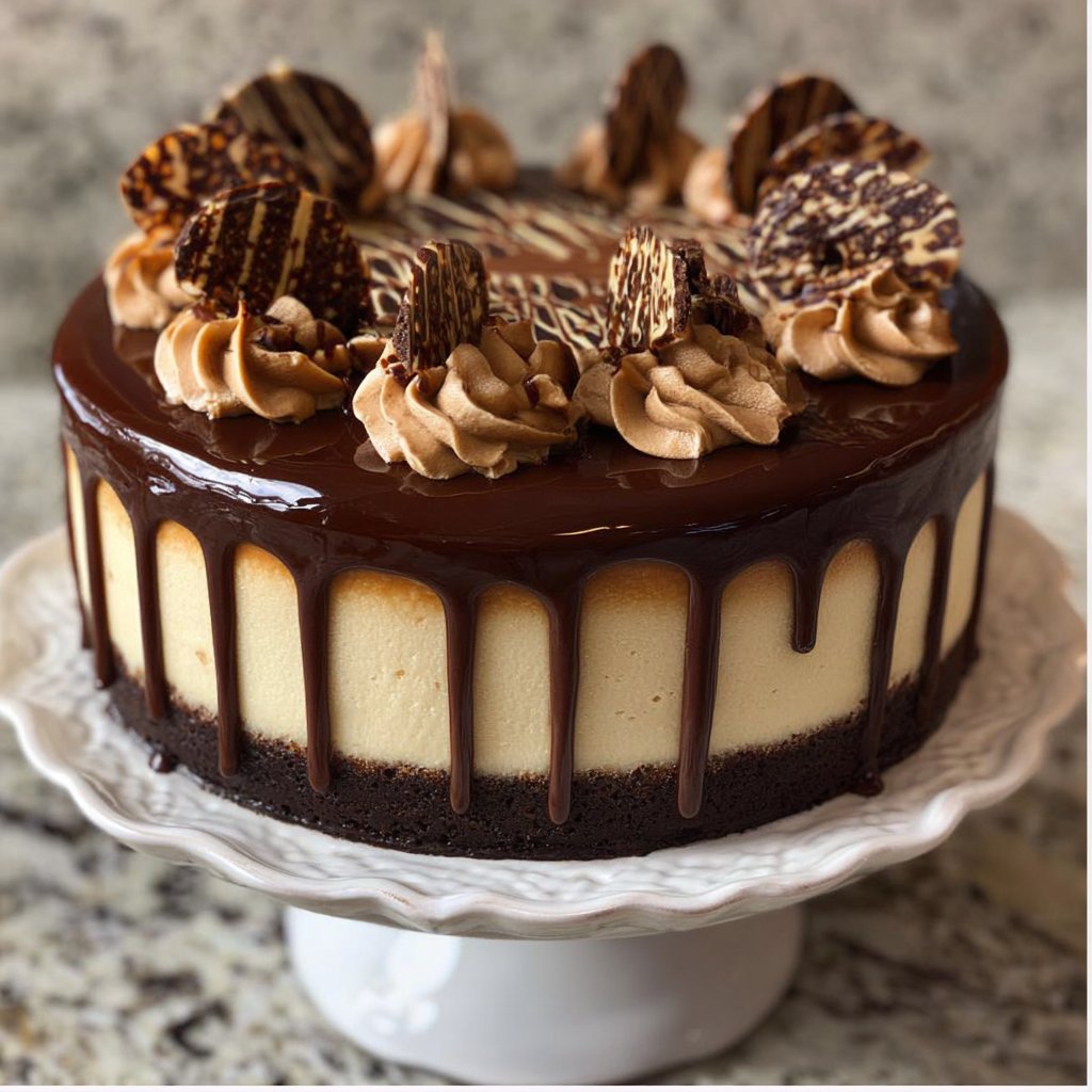Mocha Cheesecake Cake