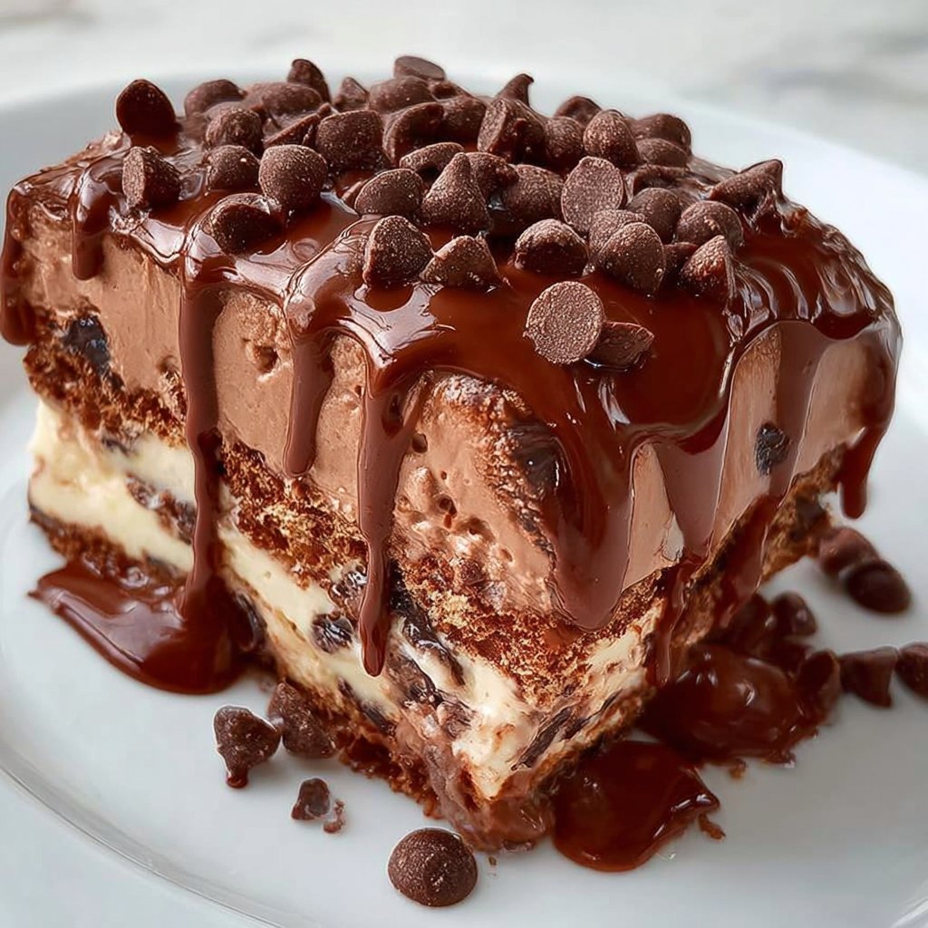 Chocolate Waterfall Cheesecake