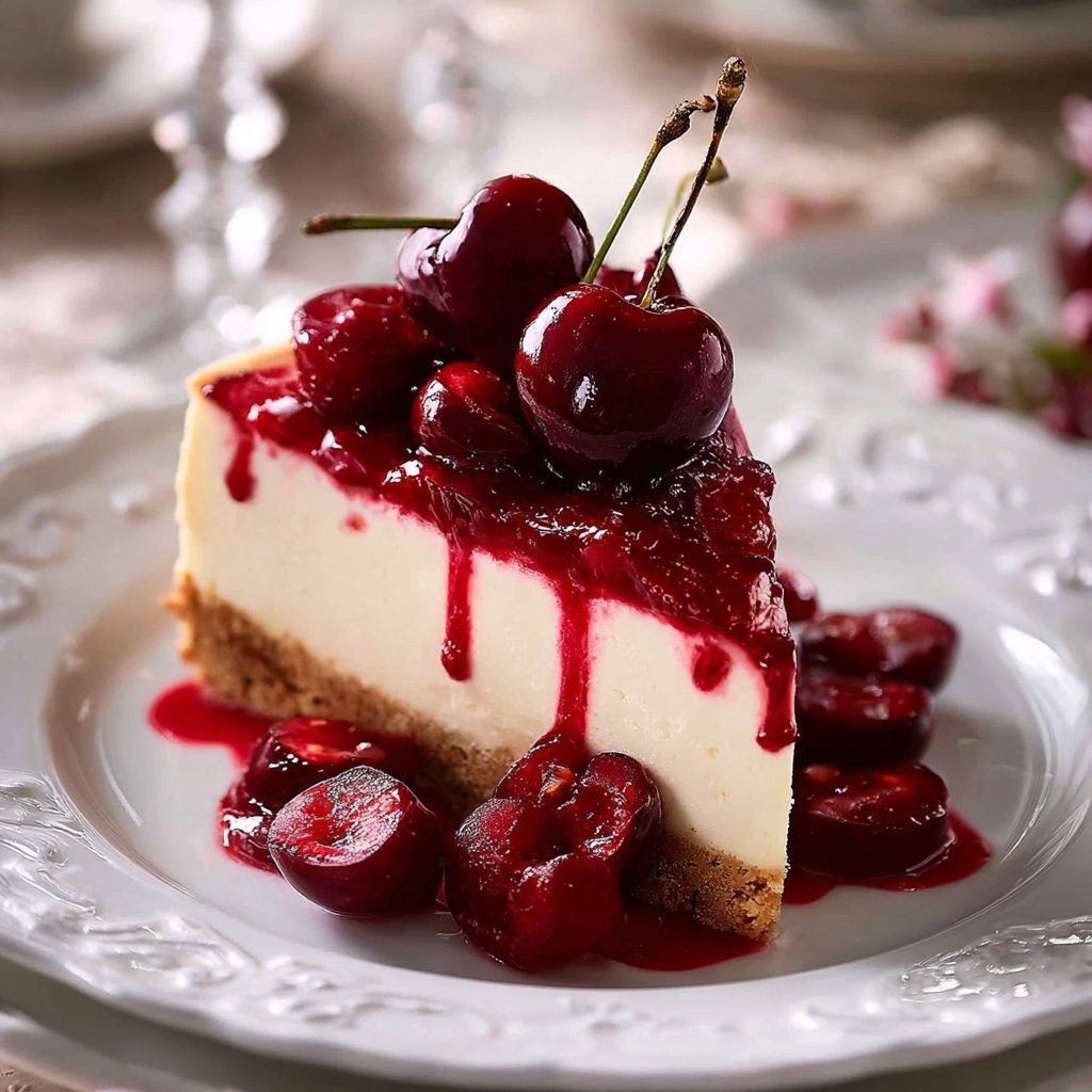 Irresistible Cherry Cheesecake