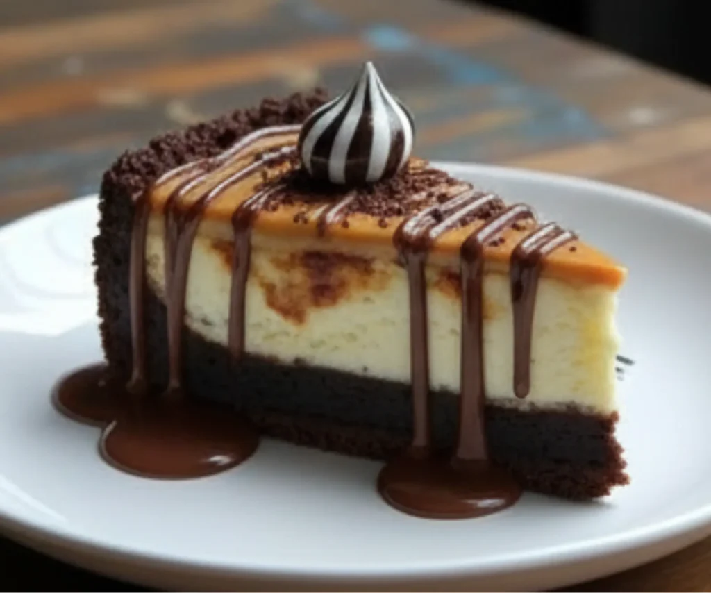 Caramel Brownie Cheesecake
