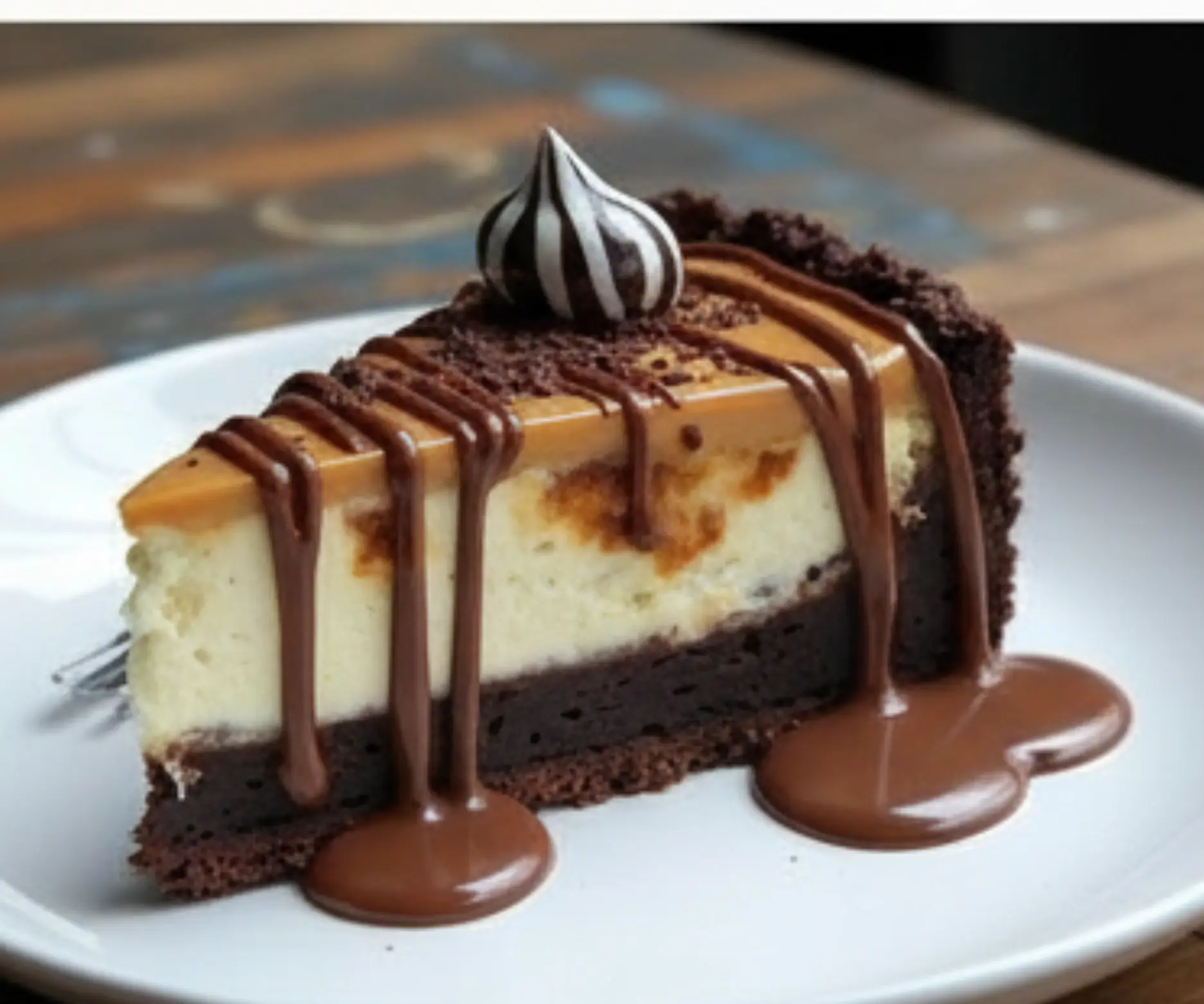 Caramel Brownie Cheesecake