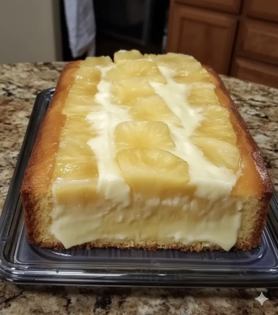 Pineapple Cream Cheese Pound Cake