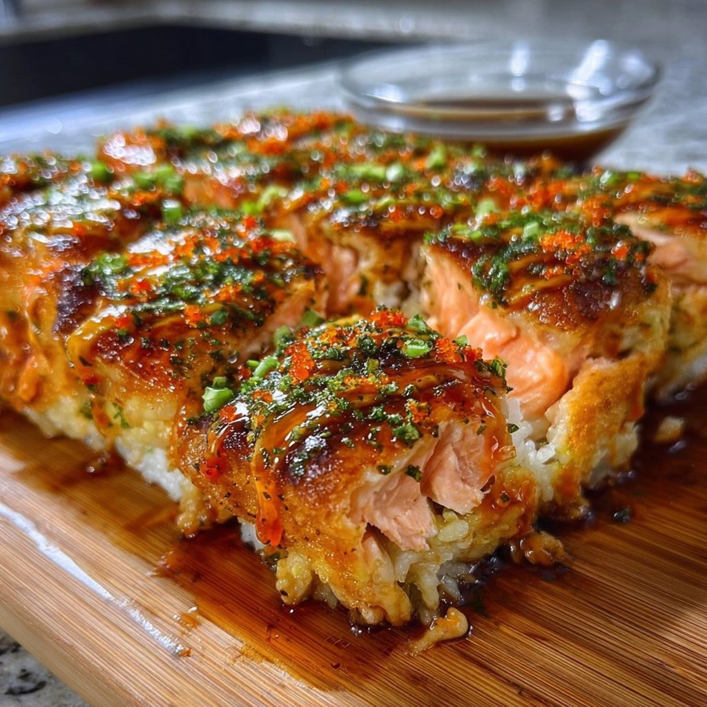 Spicy Salmon Sushi Bake Recipe