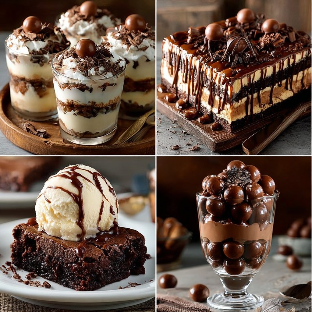 Chocolate Trifle & Brownies