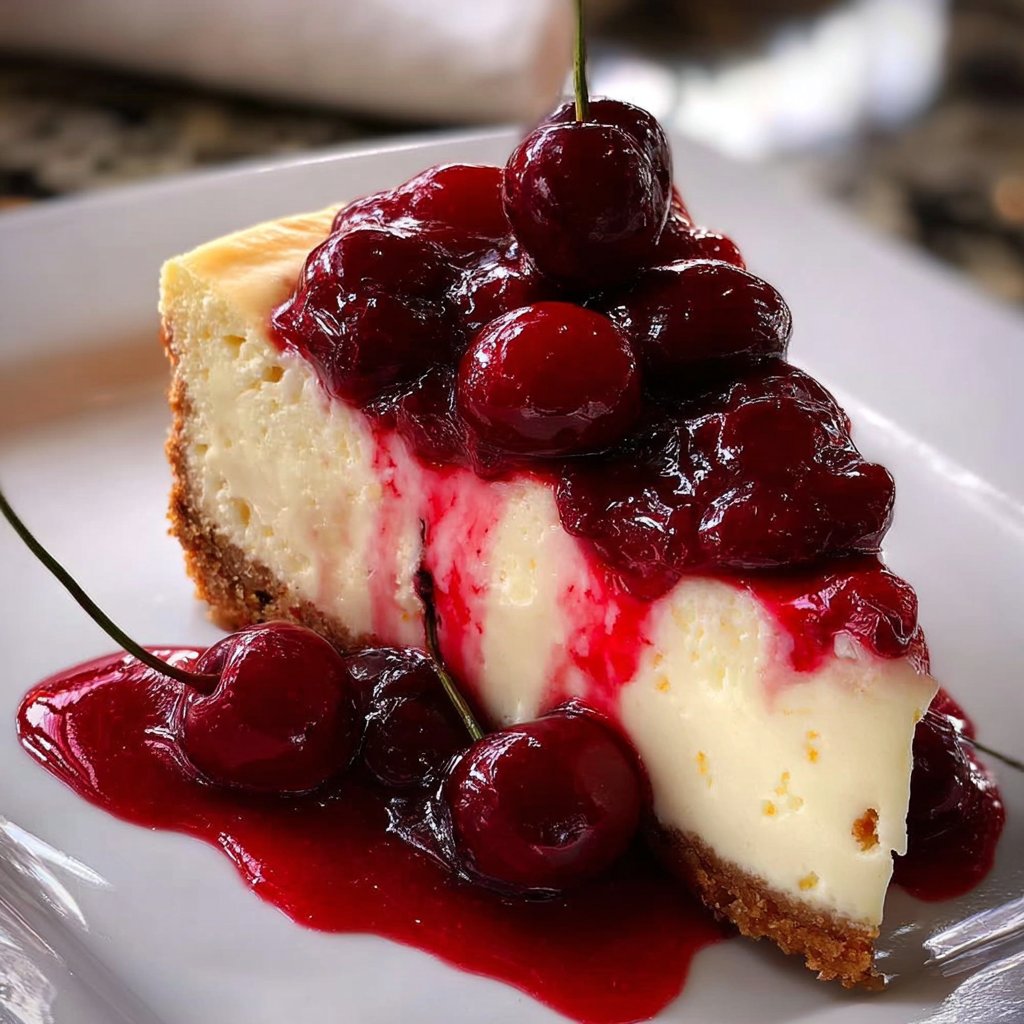 Irresistible Cherry Cheesecake