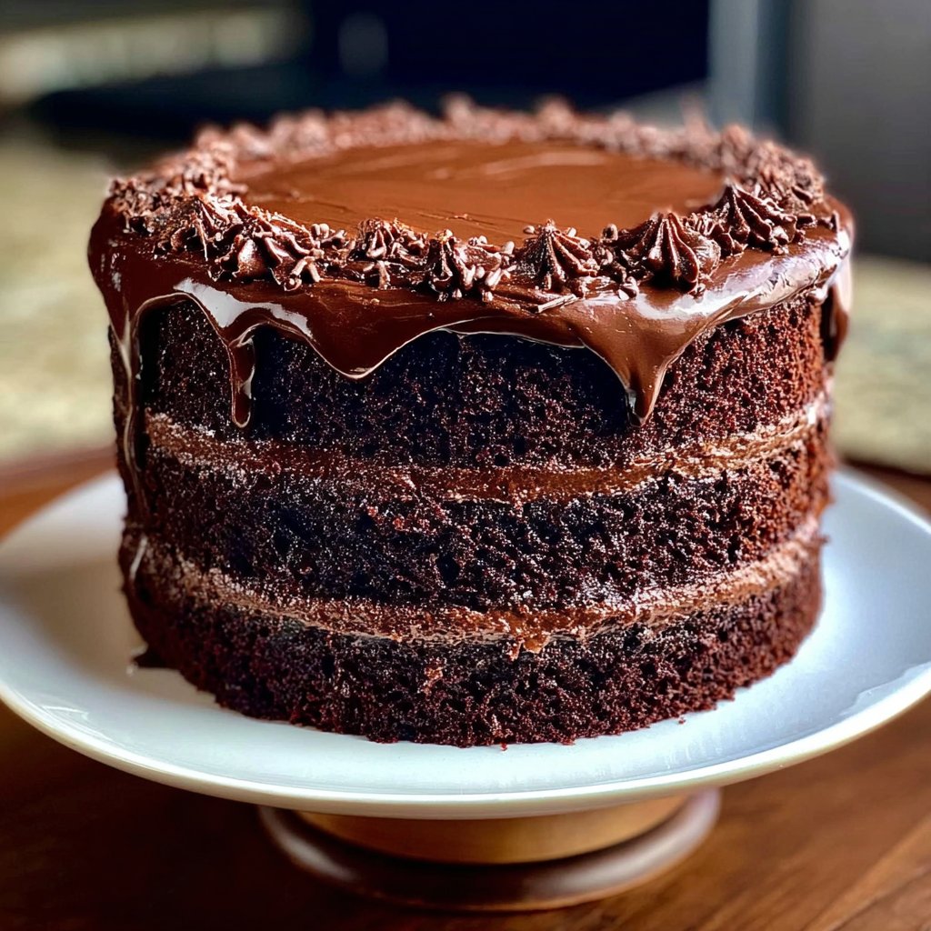 Ultra Moist & Ultra Pudgy Chocolate Cake