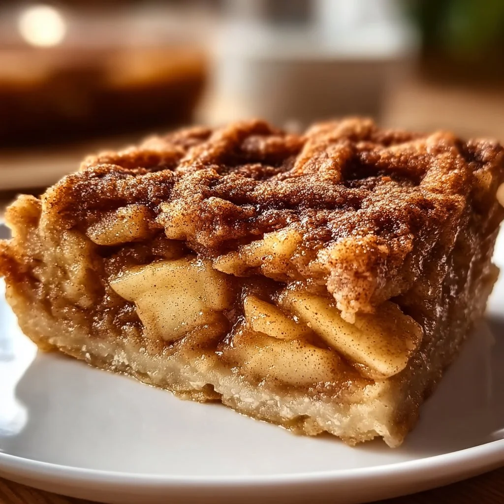 Delicious Apple Snickerdoodle Dump Cake served in a baking dish