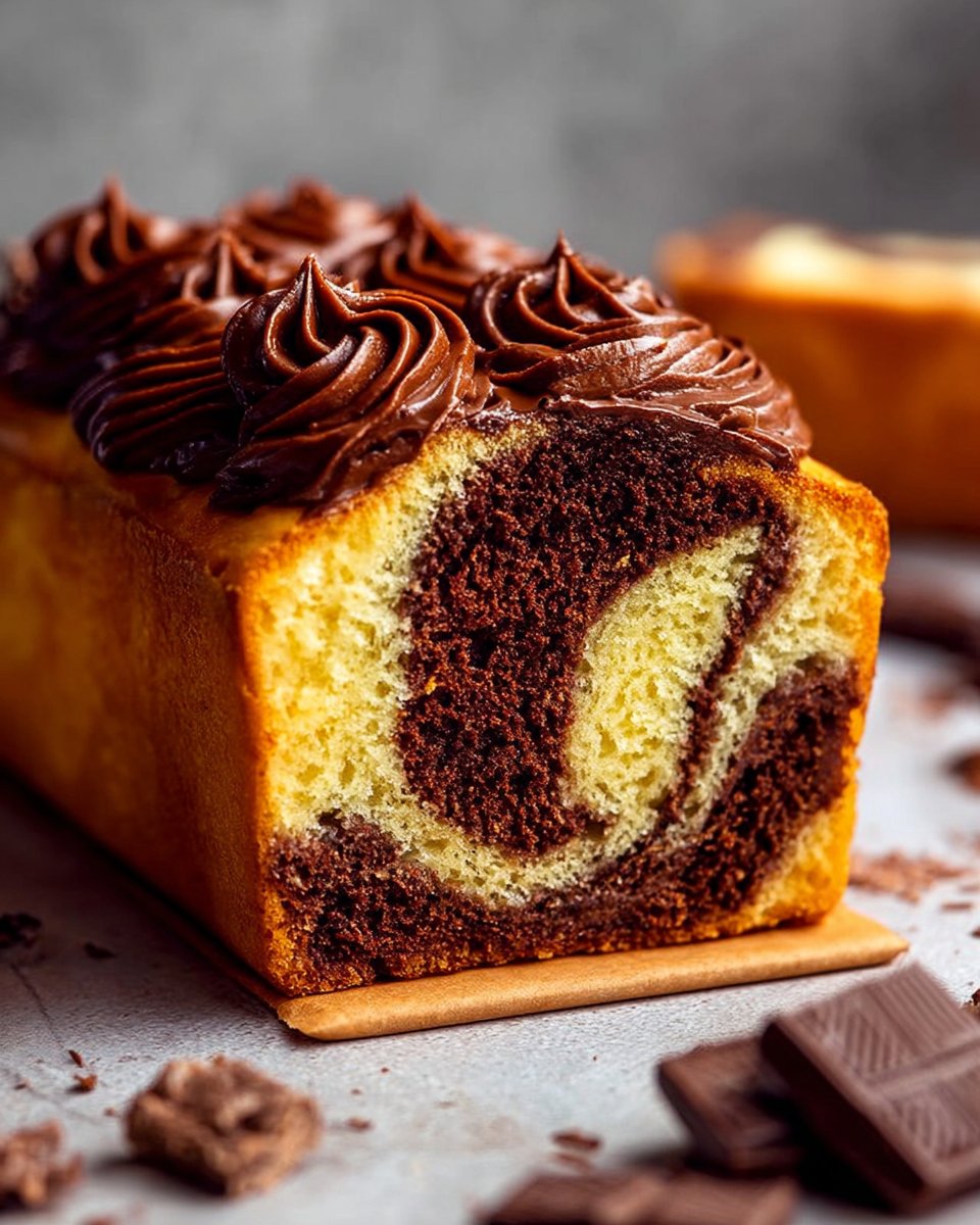 Marble Cake Loaf with Biscoff Bliss