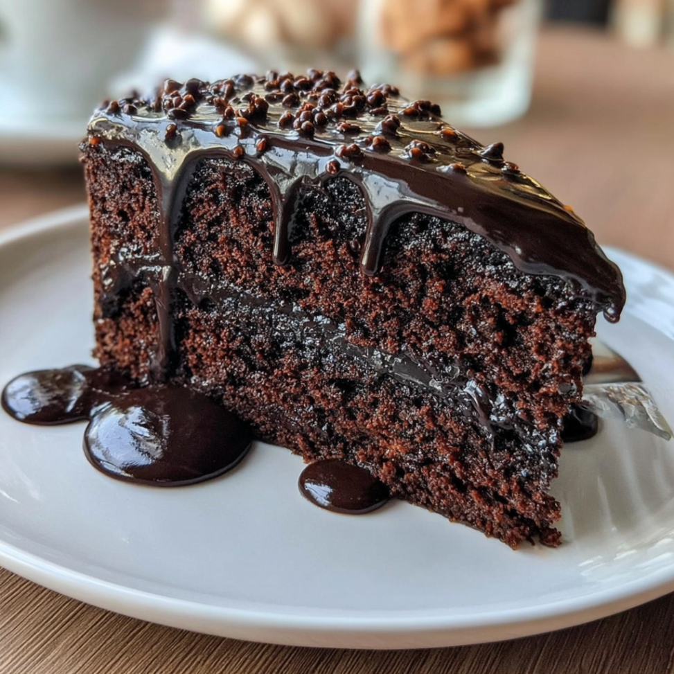 Super Moist Chocolate Cake with Chocolate Ganache