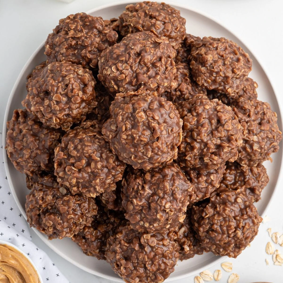 Chocolate Peanut Butter No-Bake Cookies