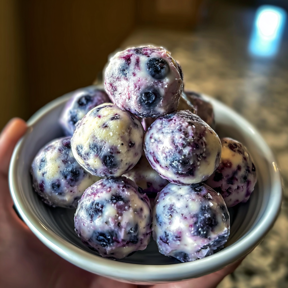 forBlueberry Yogurt Protein Bites