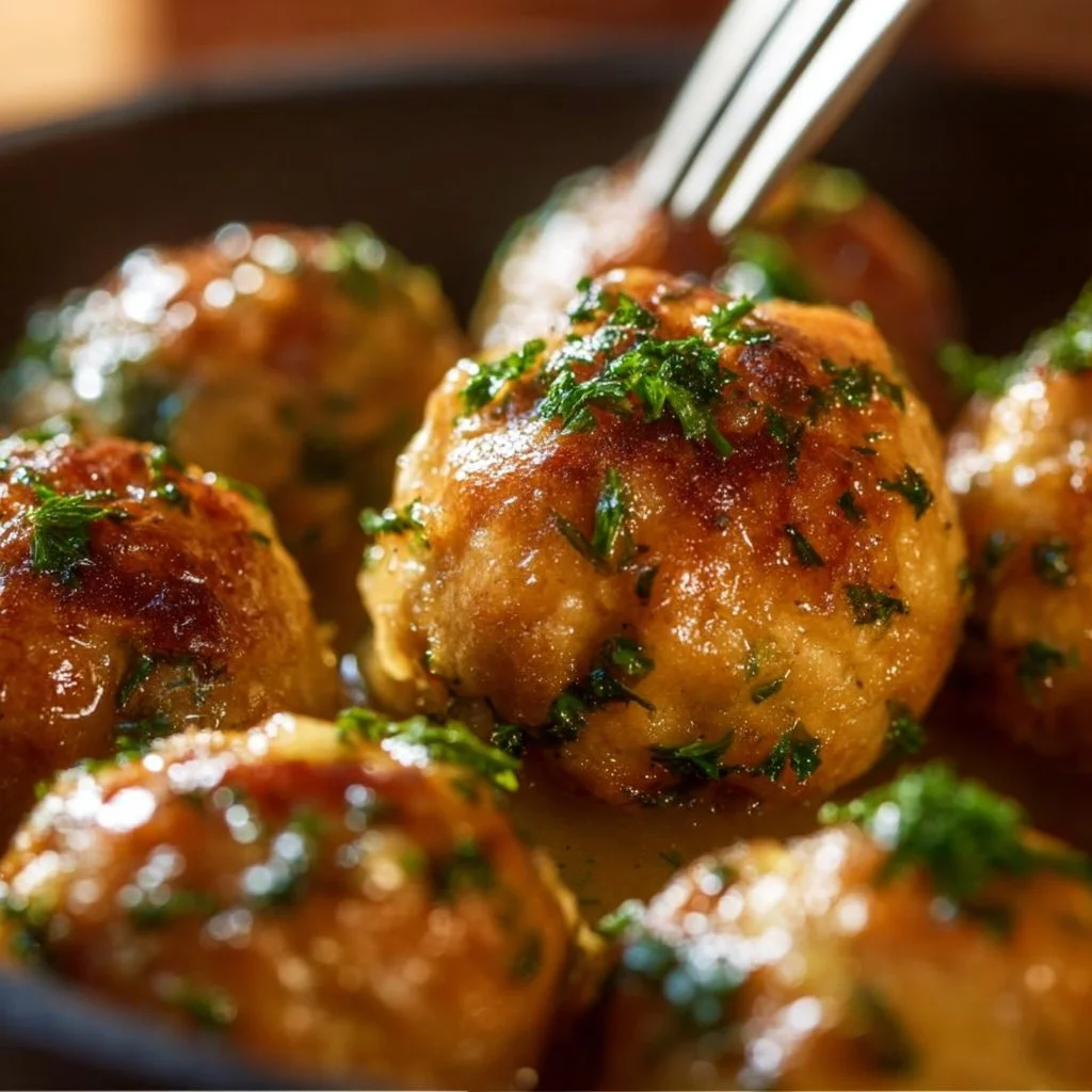 Delicious Grandma Dot's stuffing balls for holiday meals and gatherings.