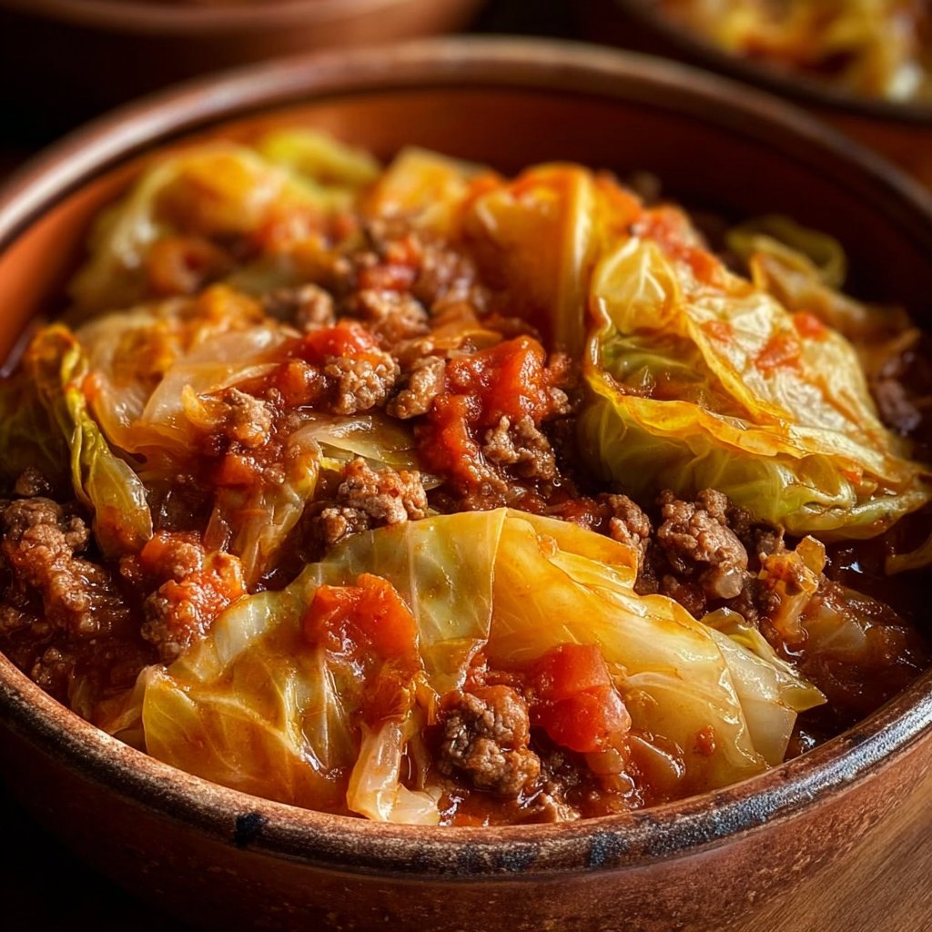 Slow Cooker Unstuffed Cabbage Rolls