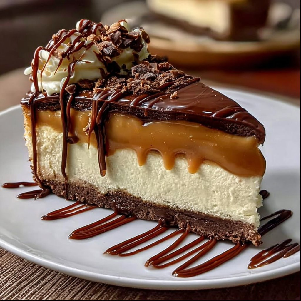 Caramel Chocolate Coffee Cheesecake