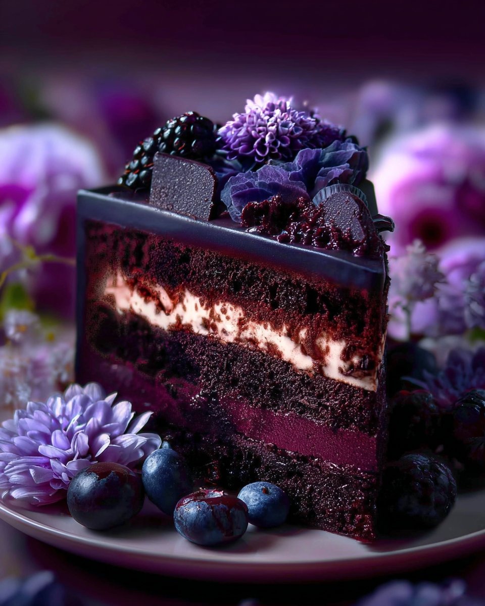 Berry Midnight Velvet Slice – Indigo Temptation