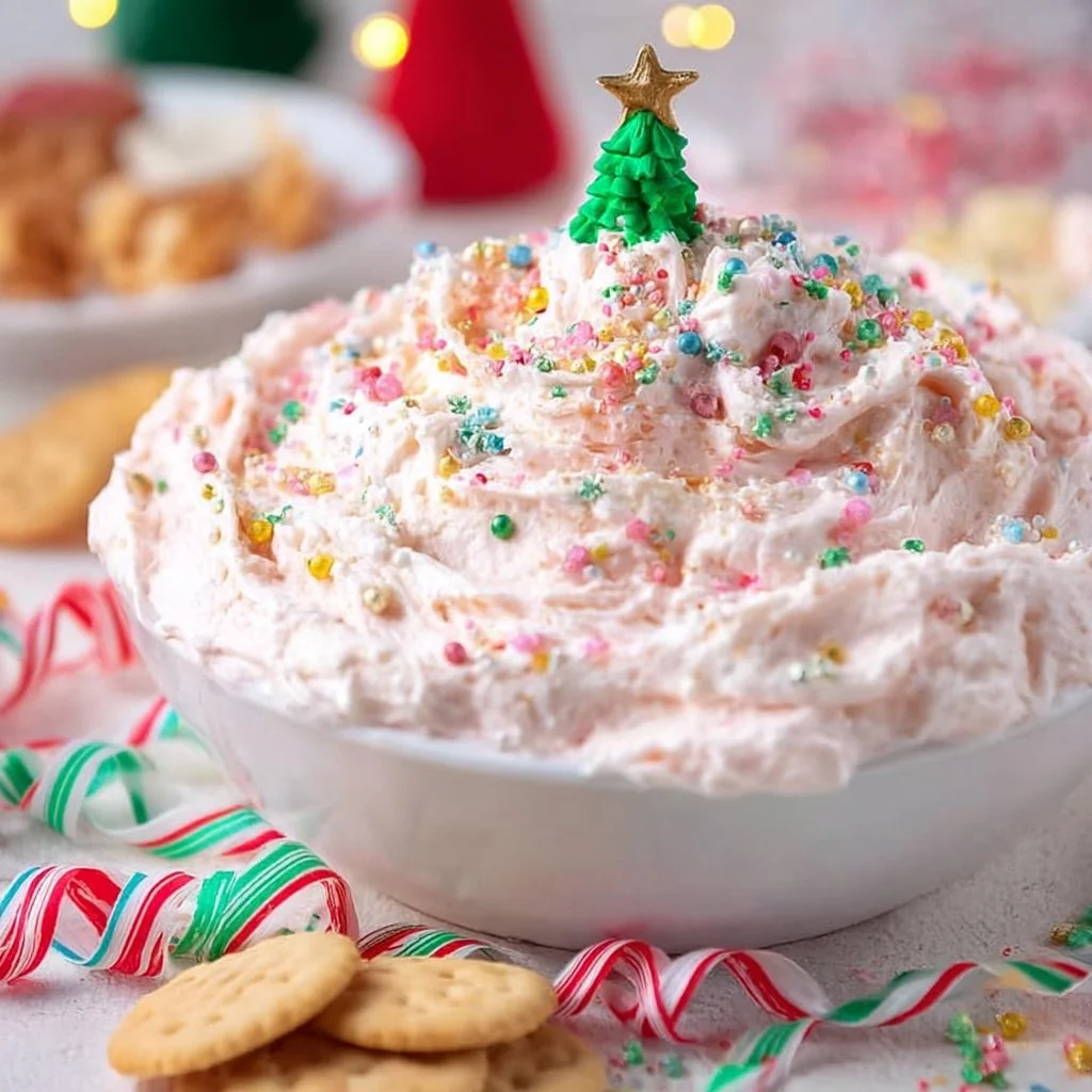 Delicious Little Debbie Christmas Tree Cakes Dip served in a festive bowl