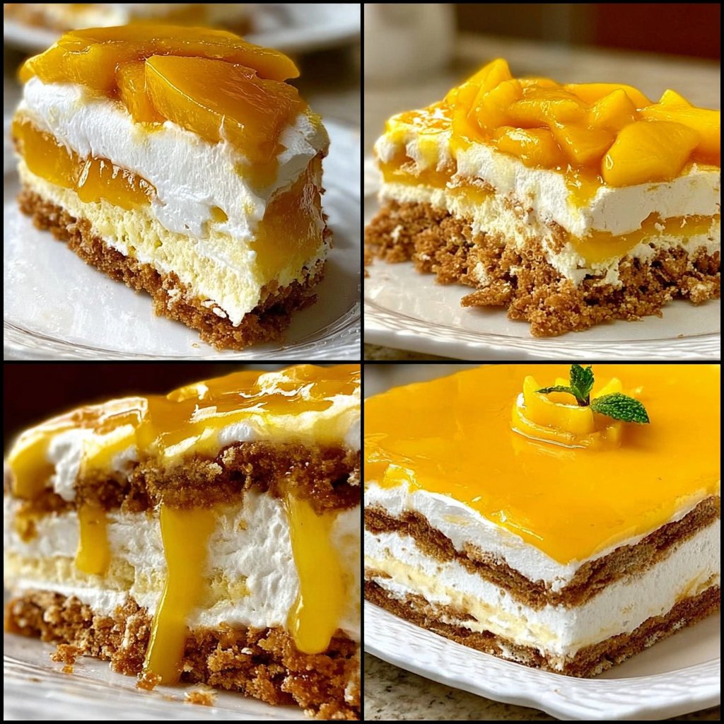 Mango Grahams (Cold Mango Cream Fridge Cake)